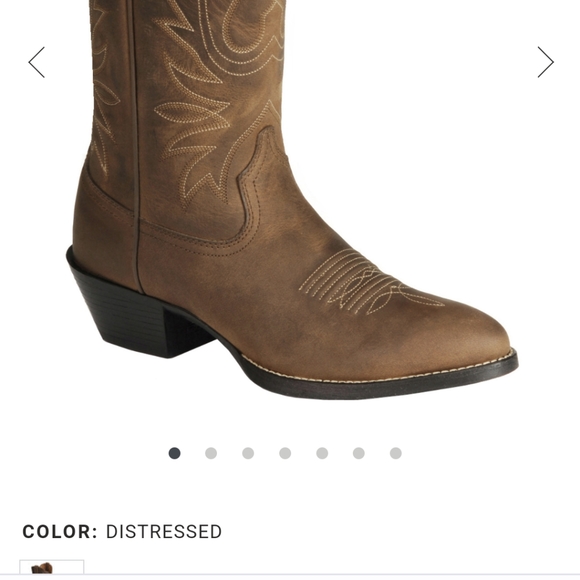 Ariat Women's Heritage Distressed Brown Western Boots Size 7B - Picture 16 of 16